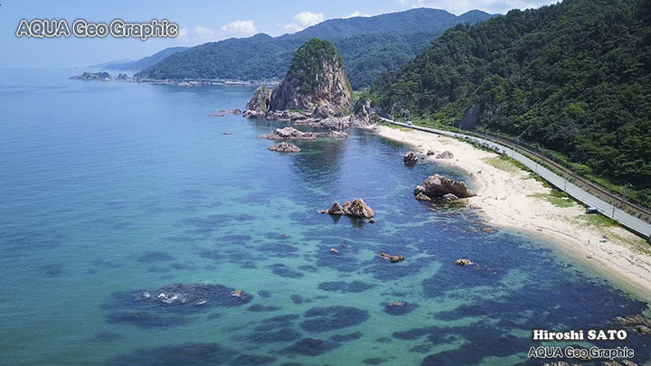 新潟県 村上市 海岸景勝地 笹川流れ Drone ドローン DJI 空撮 mavicpro