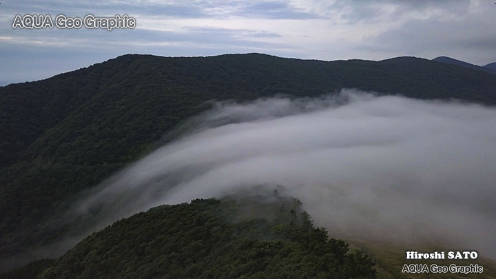 山中湖 雲海 ドローン空撮 DJI MAVIC PRO