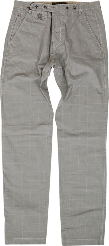 Mercer グレー格子柄パンツ