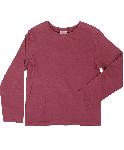 ワインレッド長袖Tシャツ