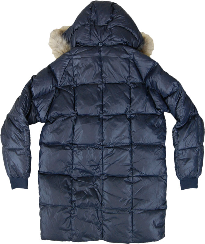 PUFFA 紺ファー付きダウンジャケット