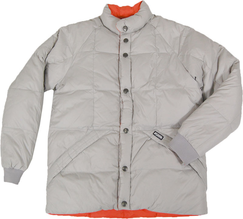 PUFFA アイボリーリバーシブルダウンジャケット