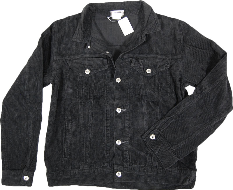 PRIME HEMP 黒コーデュロイジャケット