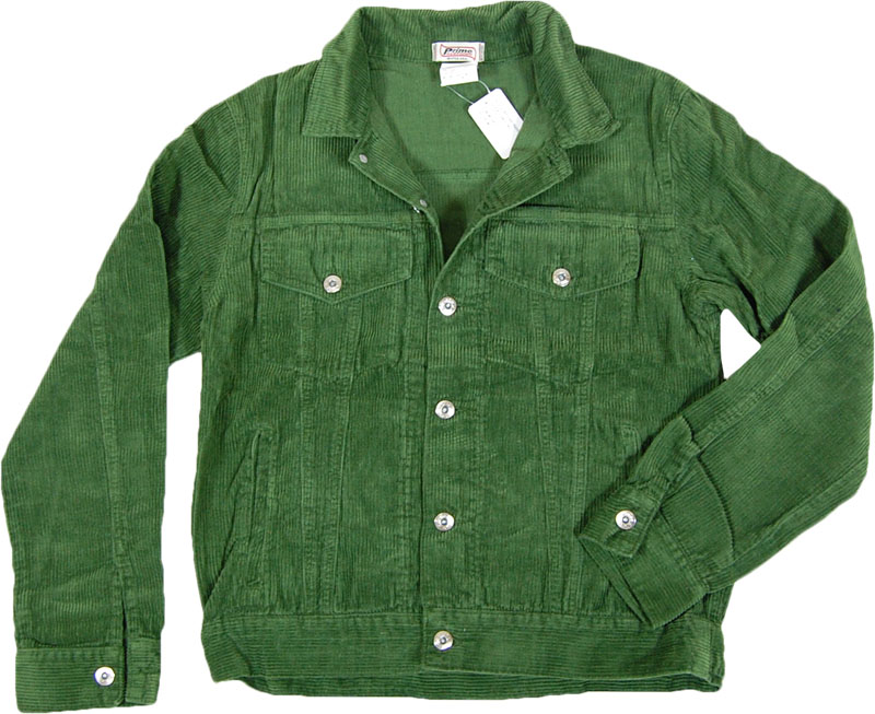 PRIME HEMP グリーンコーデュロイジャケット