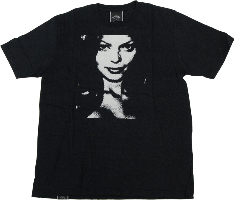 HYSTERIC GLAMOUR 黒ベースに白ガールプリントTシャツ