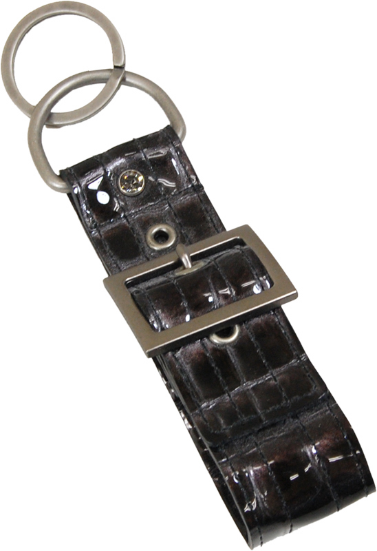 EPOCA UOMO グレーパープルベルト型キーホルダー