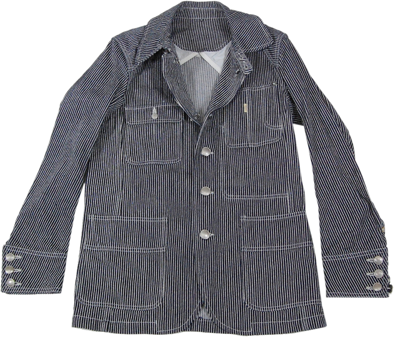 8010GEKKO 紺銀糸ストライプジャケット