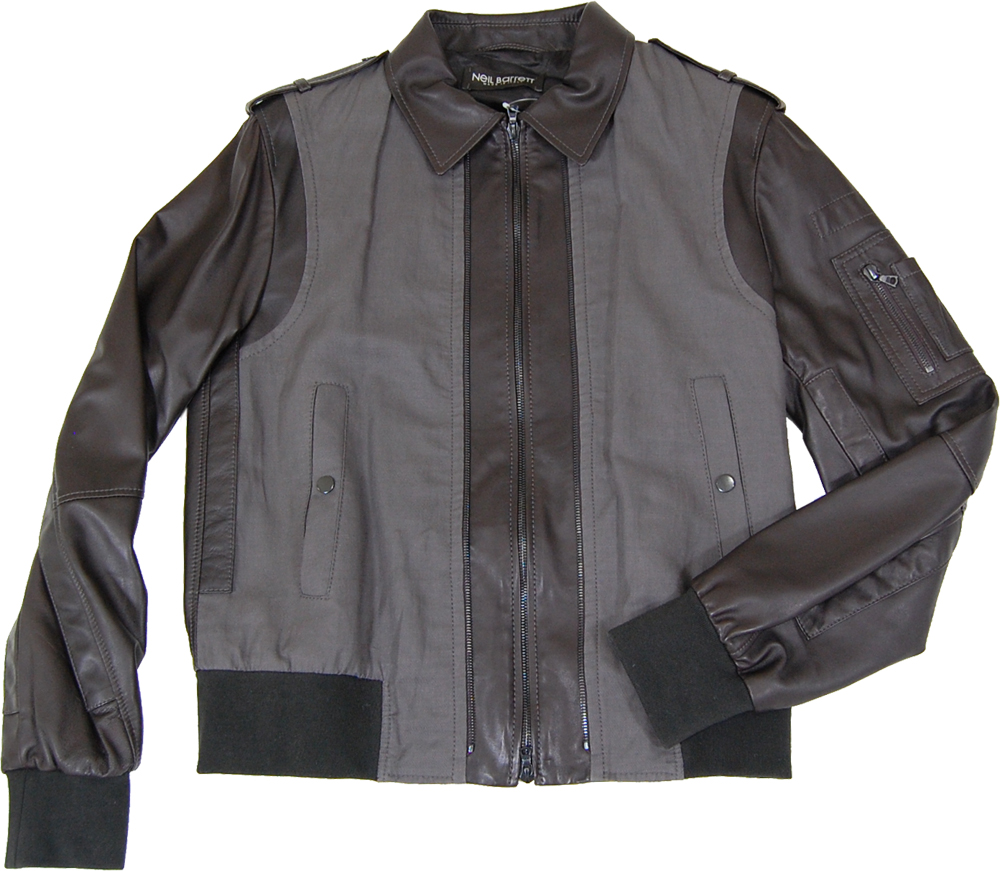 Neil Barrett レザーコンビブルゾン