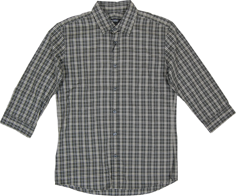 BURBERRY BLACK LABEL チェック7分袖シャツ