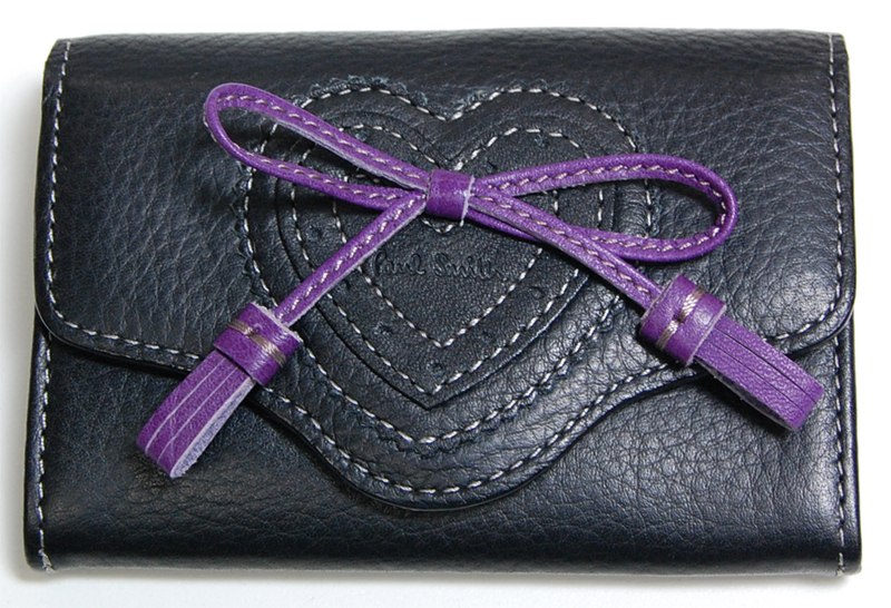 PaulSmith 黒牛革カードケース