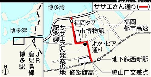 図：サザエさん通り