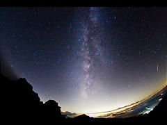 三沢岳の天の川