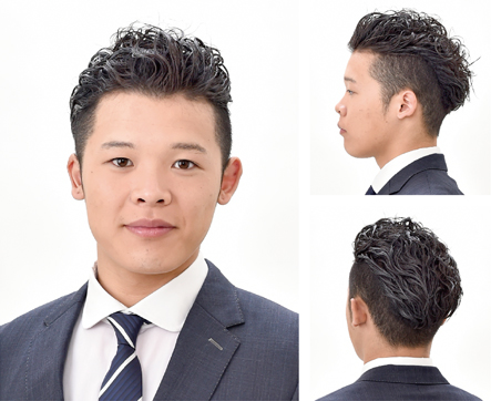 ヘアカット パーマ 爽やかさも武骨さも兼ね備えた欲張りパーマスタイル 大阪 美容院 美容室 ブラックビズ 男性 メンズ 専用ヘアサロン 大阪市北区梅田