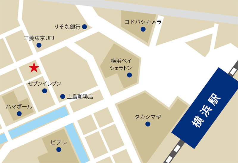 ブラックビズ 横浜店地図