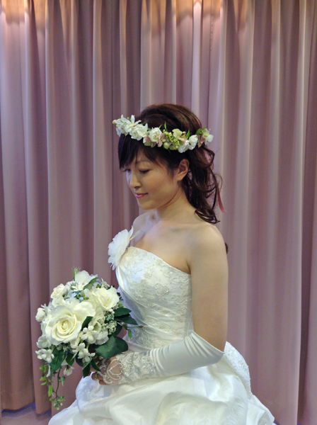 お引渡しレポート ウエディングブーケ 花冠 ウエディングドレスのブランニューエリー Erikaのブログ