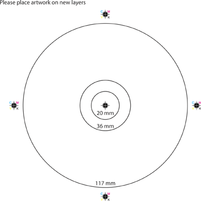 CD/DVD music label (2 per page).