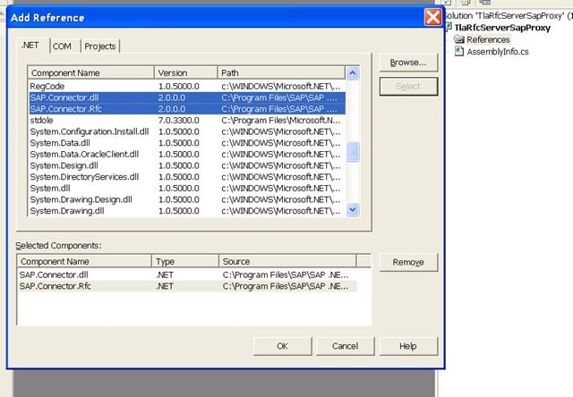 SAP Java Connector - Excample 1: Simple.