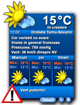 VREMEA in DIRECT pe calculatorul tau | Meteo Romania