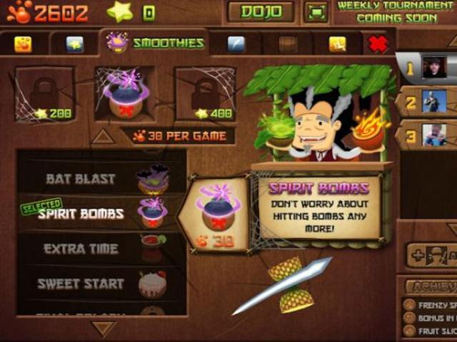 Digfun.net facebook Fruit Ninja Frenzy.