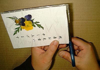 押し花はがきの作り方