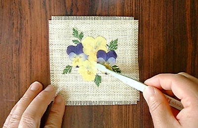 押し花コースターの作り方上級編