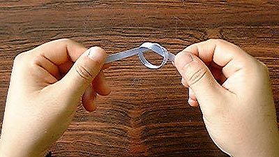 押花栞リボンの結び方