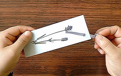 押花栞リボンの結び方