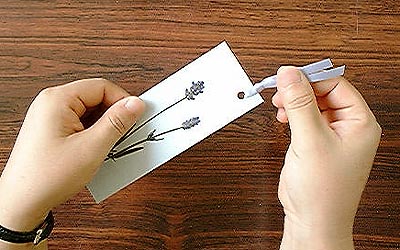 押花栞リボンの結び方