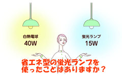 魅惑の電球型蛍光ランプ