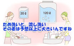 ため洗いとすすぎ洗い