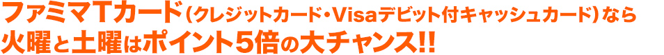 ãã¡ããï¼´ã«ã¼ãï¼ã¯ã¬ã¸ããã«ã¼ãã»Visaããããä»ã­ã£ãã·ã¥ã«ã¼ãï¼ãªãç«æã¨åæã¯ãã¤ã³ãï¼åã®å¤§ãã£ã³ã¹ï¼