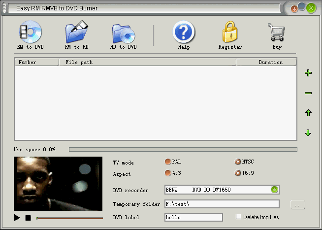 Easy RM RMVB to DVD Burner, Convert.