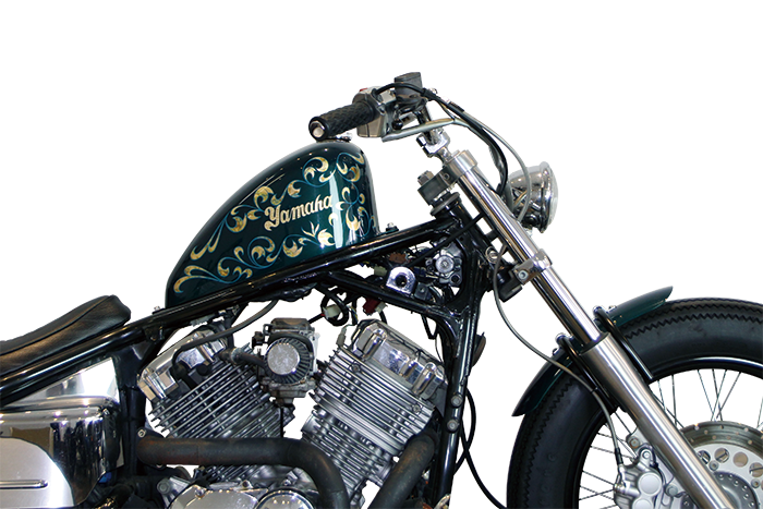ビラーゴ250 貧しく 絞りハンドル ナローハンドル