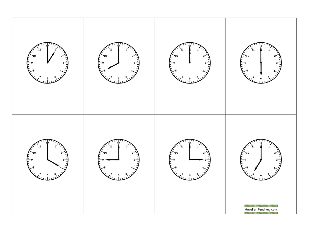 Telling Time Worksheets (Clocks) - Super.