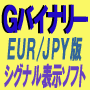 バイナリーオプションのシグナル表示ソフト　Ｇバイナリー（EUR/JPY版）