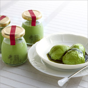 抹茶生プリン「恋茶の心」