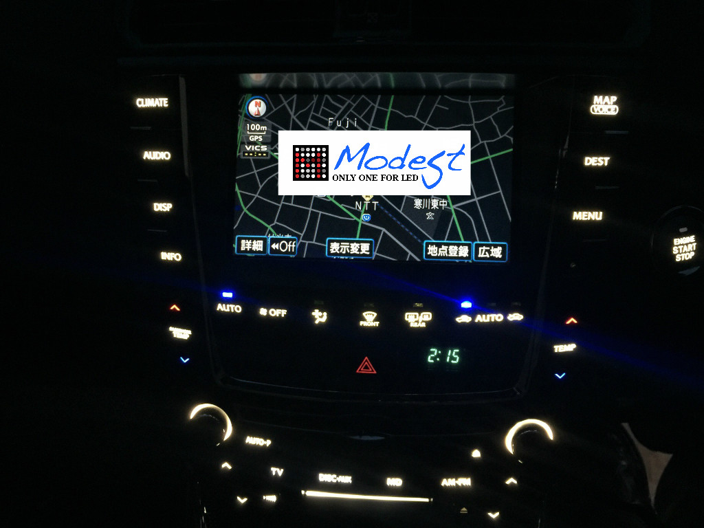 レクサスＬＥＤカスタムナビ打ち替え