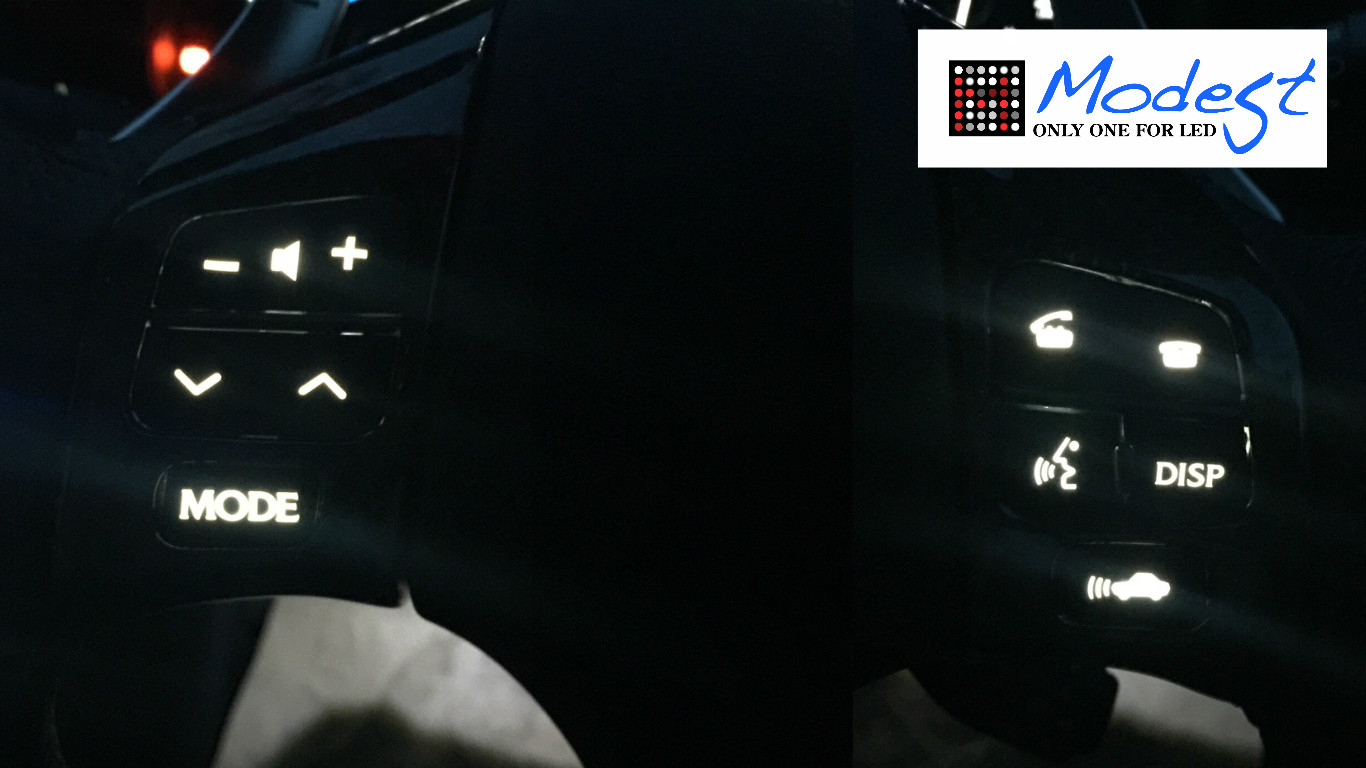 LSステアリングLED打ち替えカスタム