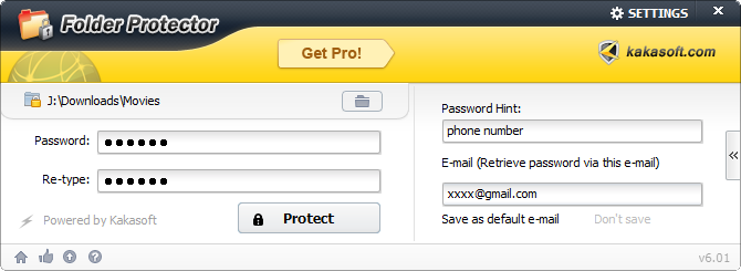 Lock a Folder With Password Using Free.