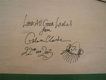 グラハム・クラーク自身の似顔絵