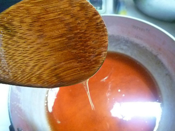 サラサラの果汁