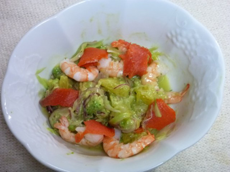 ピーラーで薄く削いだもの