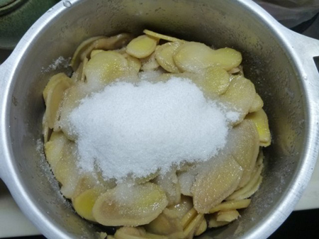 新生姜砂糖煮