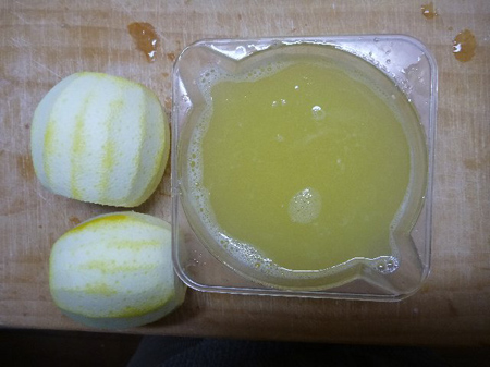 リモンチェッロ作り(原因は果汁)