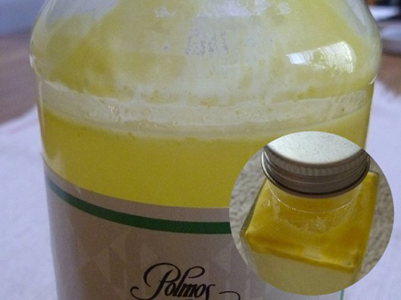 リモンチェッロ作り(原因は果汁)