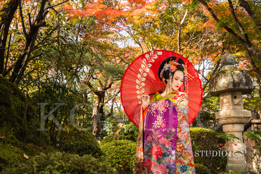 京都 花魁 体験 写真 撮影 カメラ 化粧 ヘアメイク 紅葉 旅行 観光 