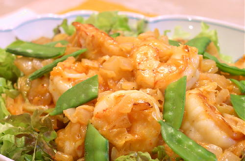海老とキムチのマヨネーズ炒めレシピ