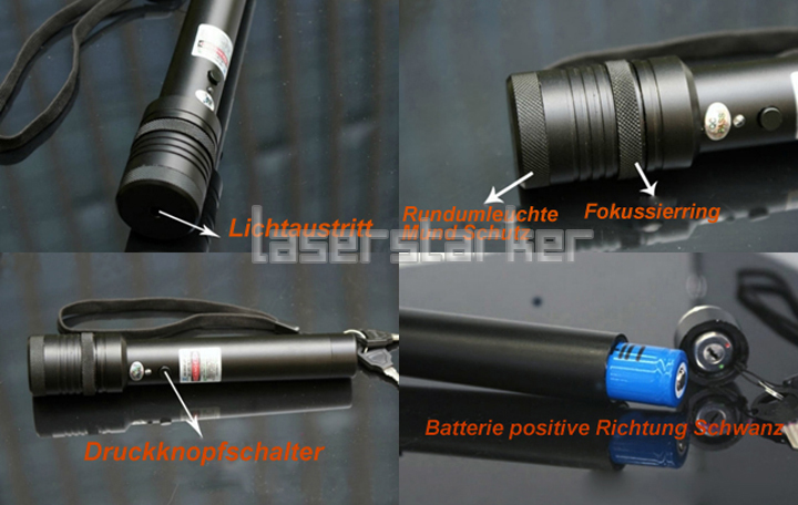 Stärke Laserpointer
