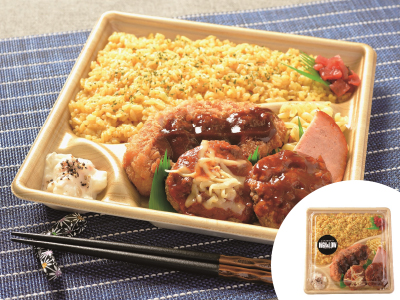 豚かつ&ハンバーグ弁当