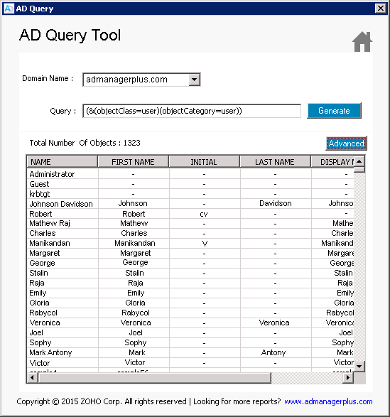 Active Directory Query - Free download.